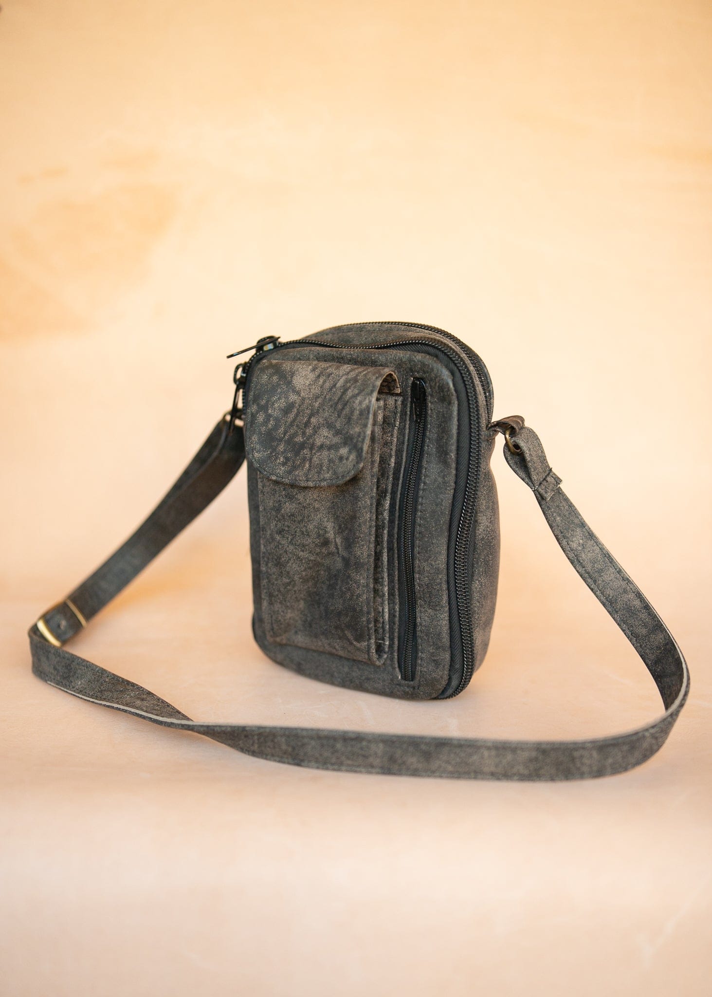 The Real McCaul Shoulder Bags The Darren Organiser Bag - Cowhide - Stonewash Australian Made Australian Owned Large Men's Organiser Man Bag Leather Made In Australia