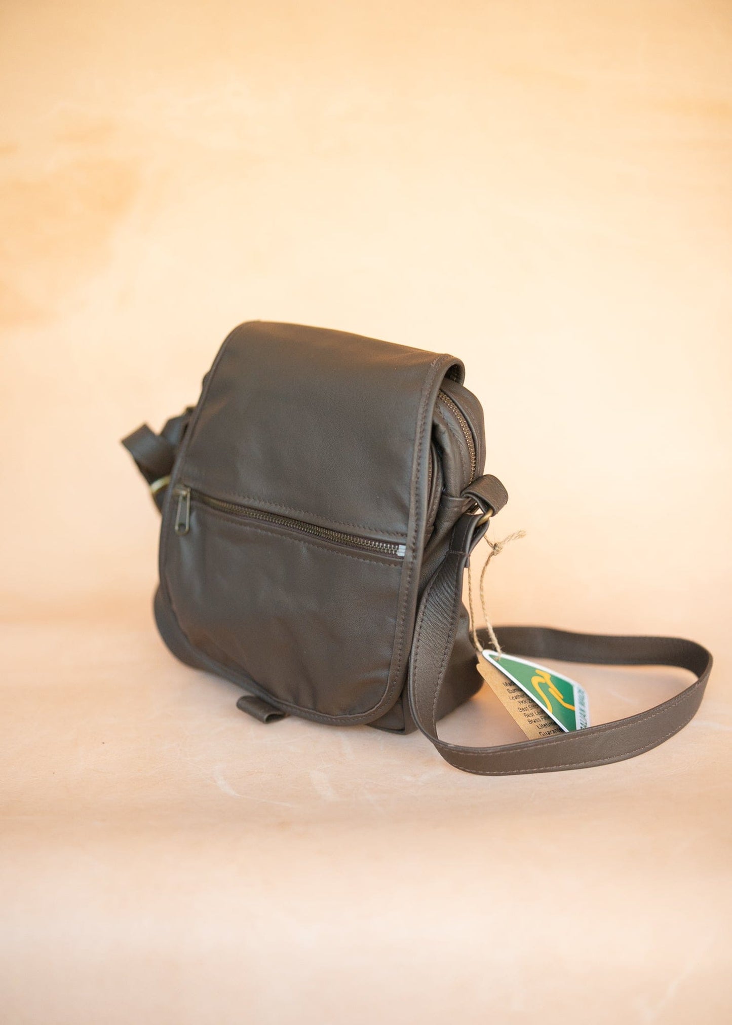 The Real McCaul Shoulder Bags The Pat Manbag - Cowhide - Dark Brown Australian Made Australian Owned Australian Made Leather Manbag in Kangaroo or Cowhide Leather