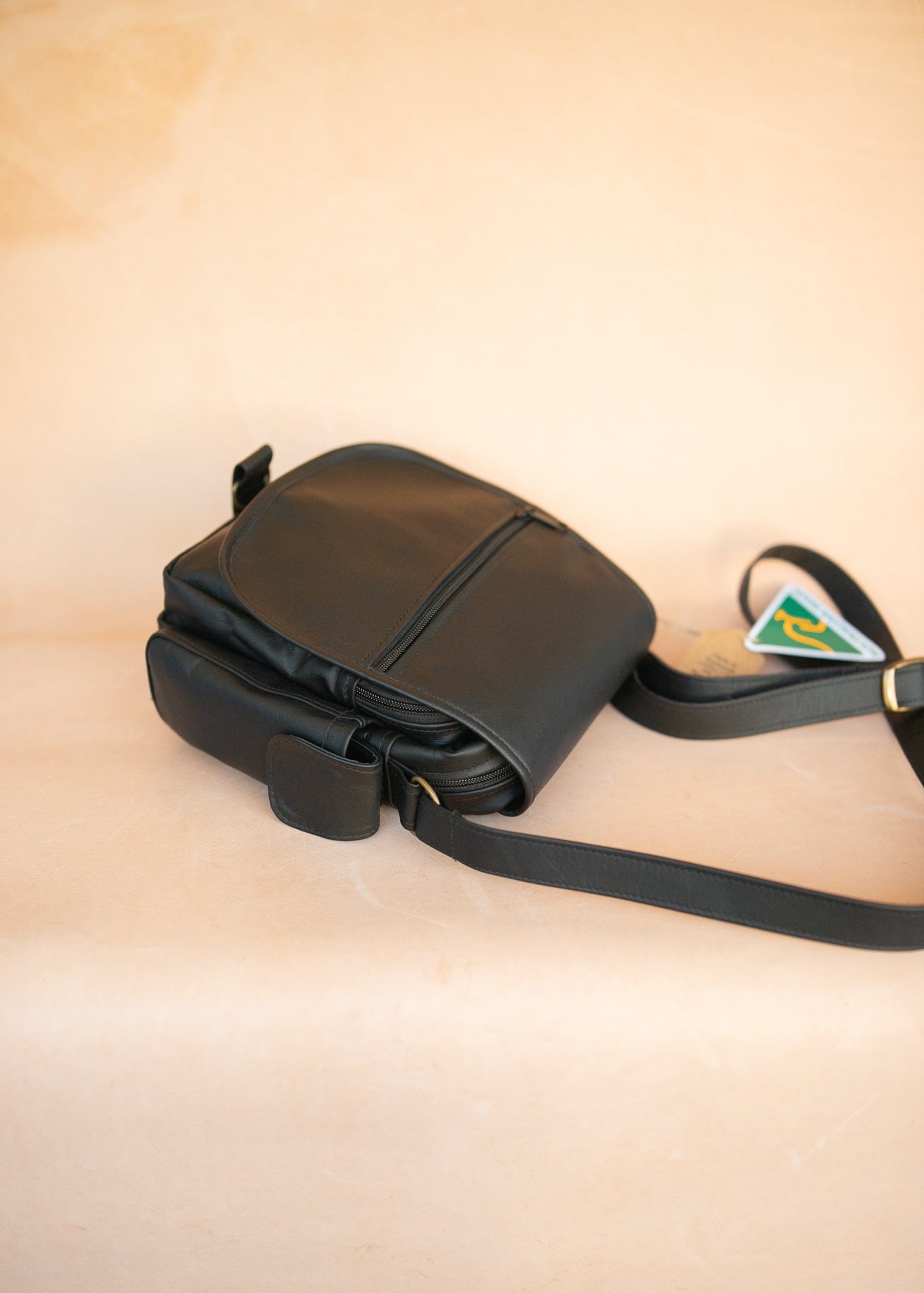 The Real McCaul Shoulder Bags The Pat Manbag - Kangaroo - Black Australian Made Australian Owned Australian Made Leather Manbag in Kangaroo or Cowhide Leather