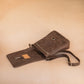 The Real McCaul Shoulder Bags Universal Satchel Bag - Medium Vertical - Cowhide - Marble Brown Australian Made Australian Owned Leather Satchel Bag- Australian Made in Kangaroo and Cowhide Leather