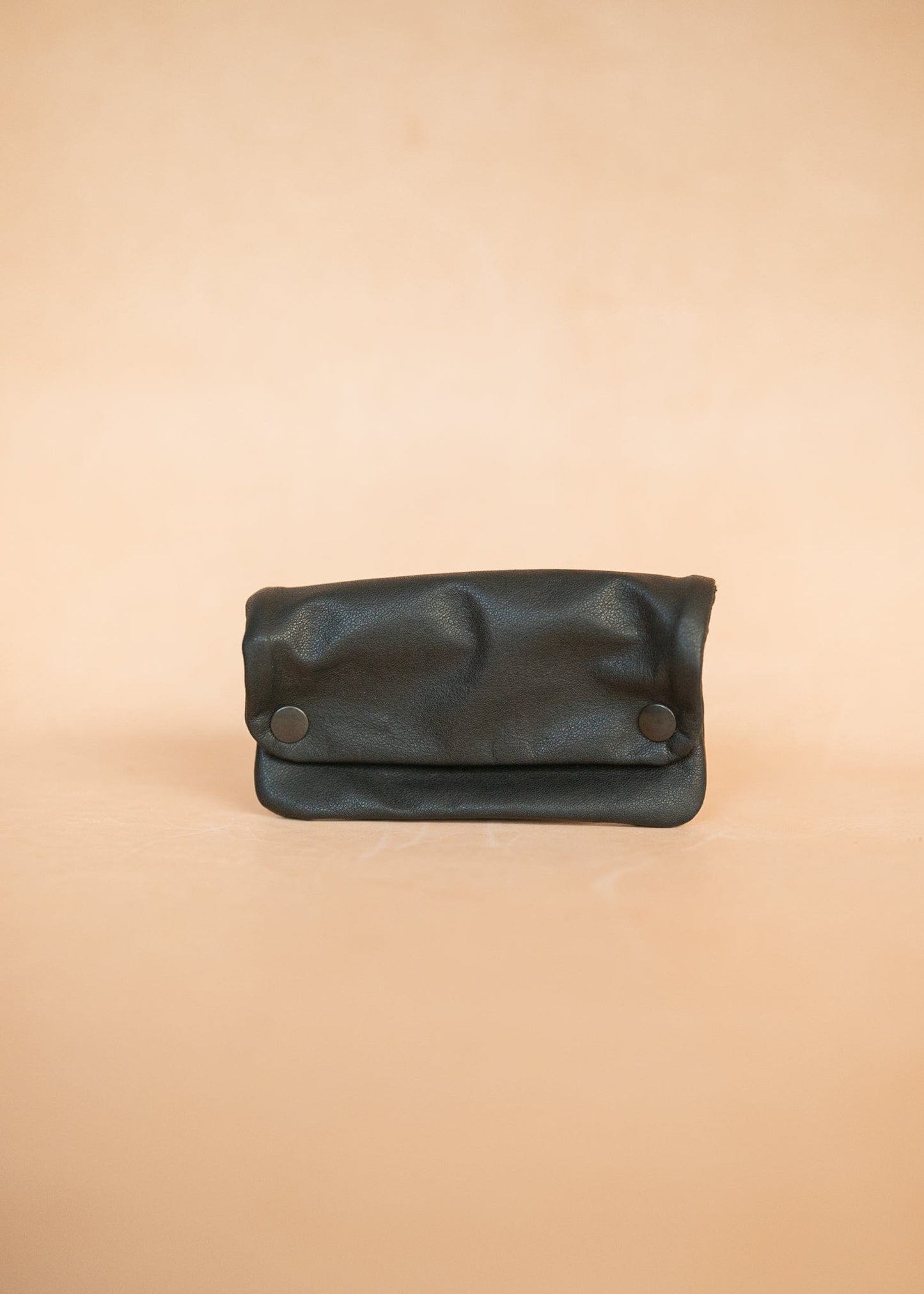 The Real McCaul Tobacco Pouches Black / Outside Tobacco Pouch - Cowhide Australian Made Australian Owned Leather Tobacco Pouch Australian Made Kangaroo & Cowhide Leather