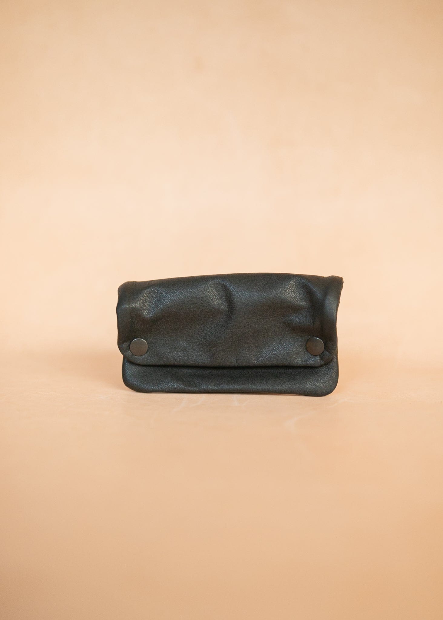 The Real McCaul Tobacco Pouches Black / Outside Tobacco Pouch - Cowhide Australian Made Australian Owned Leather Tobacco Pouch Australian Made Kangaroo & Cowhide Leather