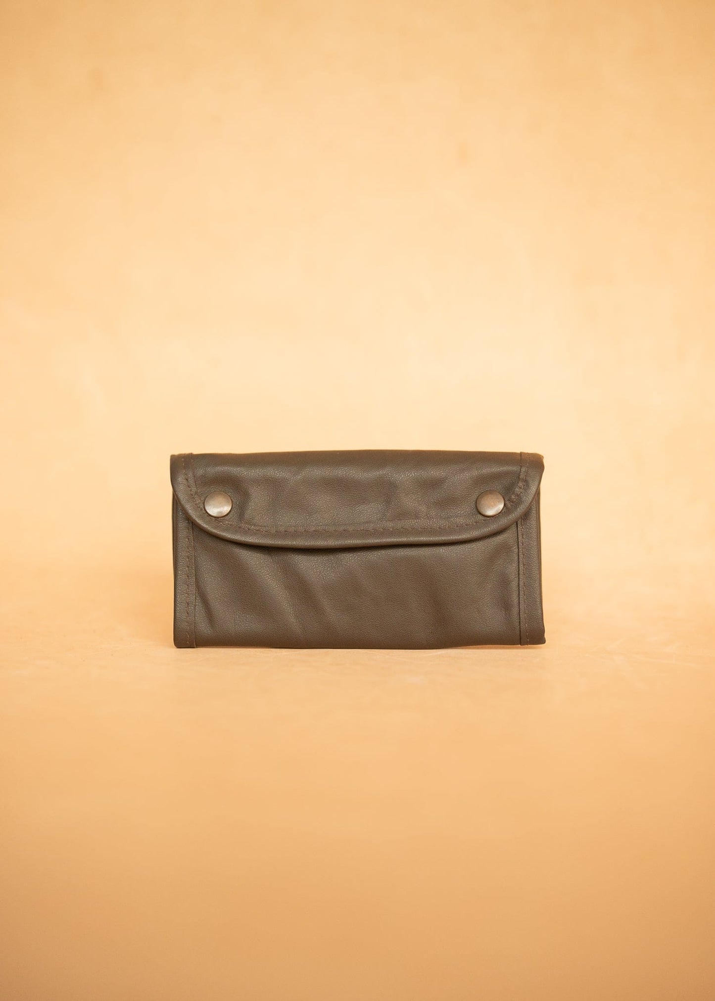 The Real McCaul Tobacco Pouches Dark Brown Tri Fold Tobacco Pouch - Cowhide Australian Made Australian Owned Leather Tobacco Pouch Australian Made Kangaroo & Cowhide Leather