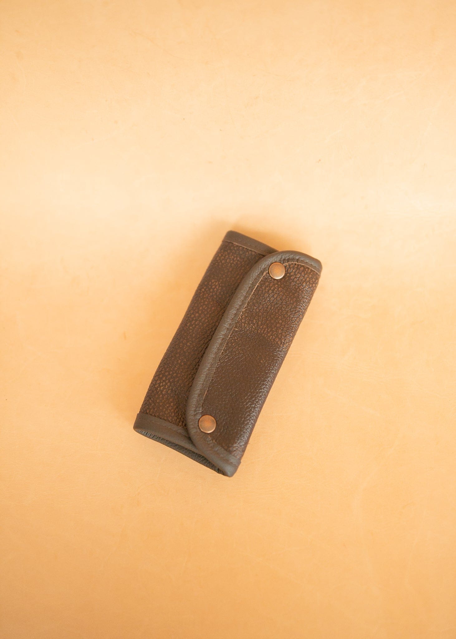 The Real McCaul Tobacco Pouches Tri Fold Tobacco Pouch - Cowhide Australian Made Australian Owned Leather Tobacco Pouch Australian Made Kangaroo & Cowhide Leather