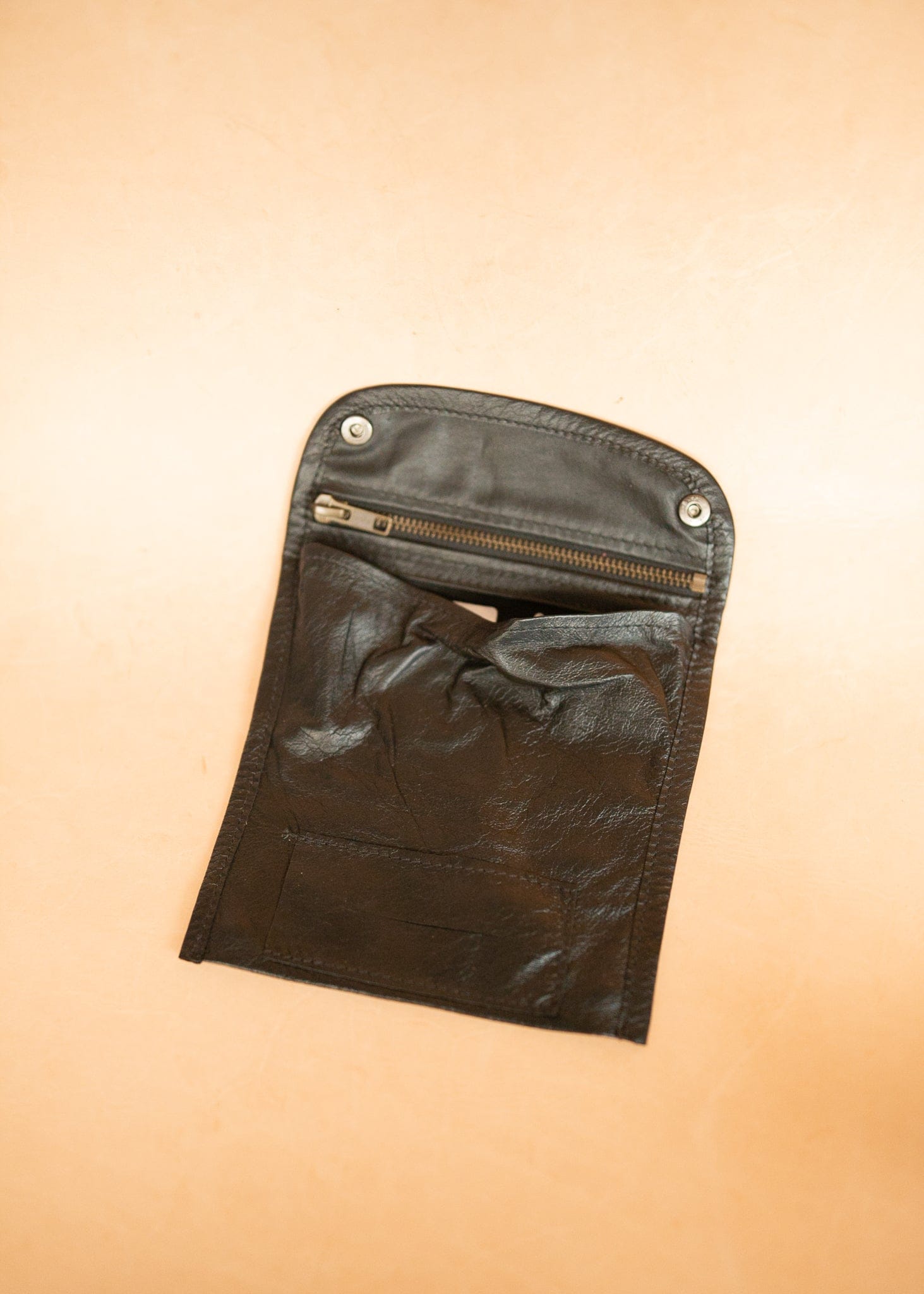 The Real McCaul Tobacco Pouches Tri Fold Tobacco Pouch - Kangaroo Australian Made Australian Owned Leather Tobacco Pouch Australian Made Kangaroo & Cowhide Leather