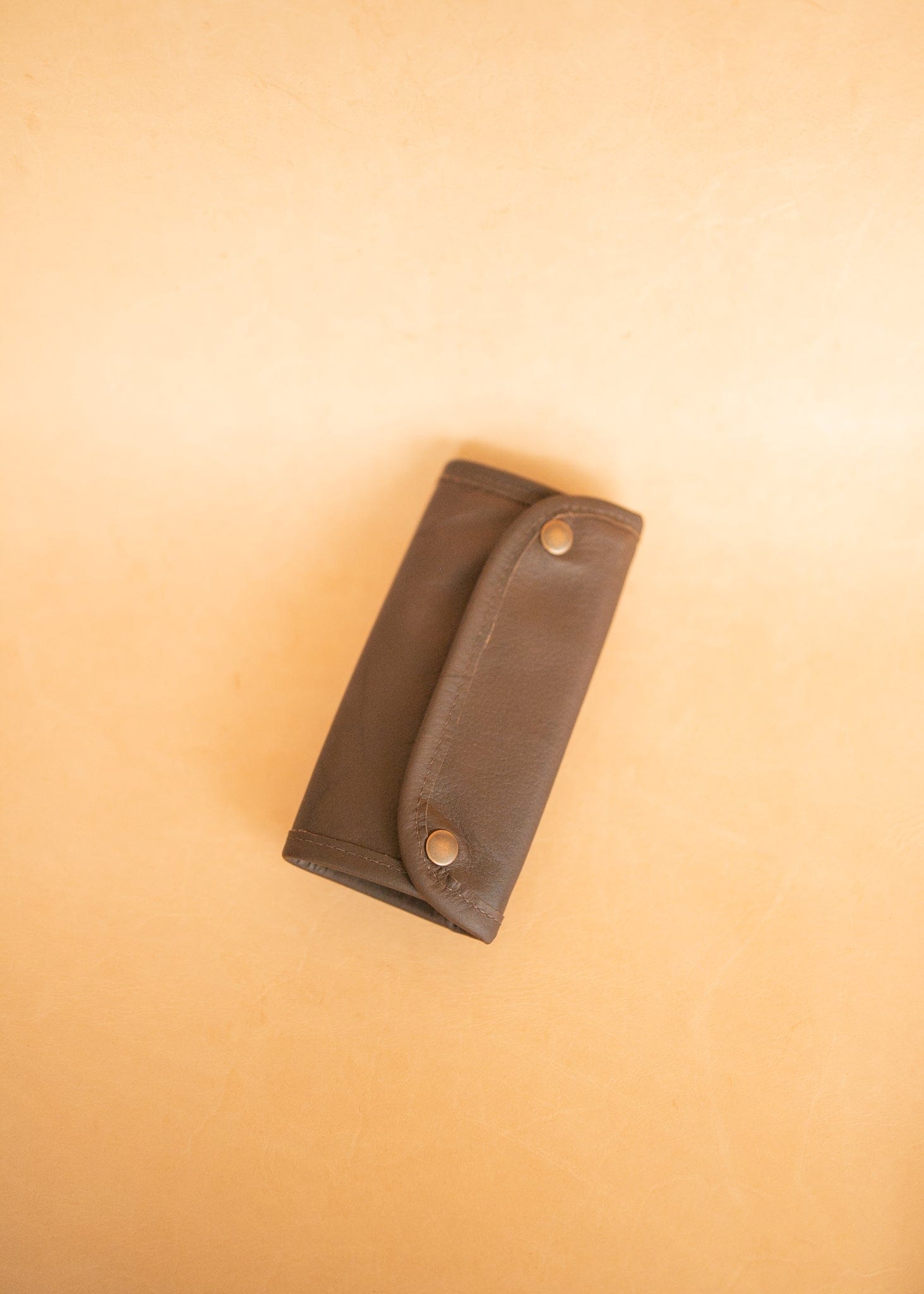 The Real McCaul Tobacco Pouches Tri Fold Tobacco Pouch - Kangaroo Australian Made Australian Owned Leather Tobacco Pouch Australian Made Kangaroo & Cowhide Leather