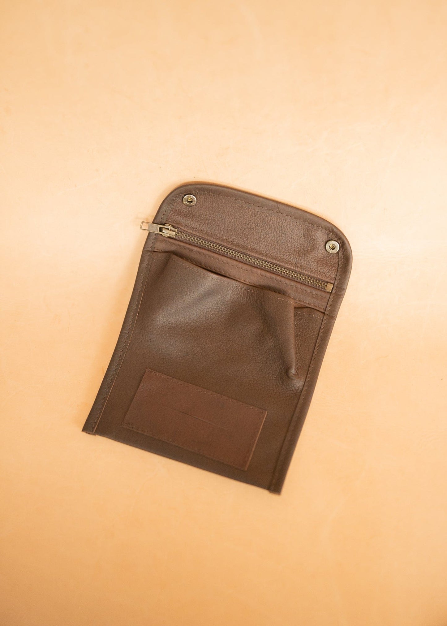 The Real McCaul Tobacco Pouches Tri Fold Tobacco Pouch - Kangaroo Australian Made Australian Owned Leather Tobacco Pouch Australian Made Kangaroo & Cowhide Leather