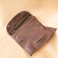 The Real McCaul Tobacco Pouches Tri Fold Tobacco Pouch - Kangaroo Australian Made Australian Owned Leather Tobacco Pouch Australian Made Kangaroo & Cowhide Leather