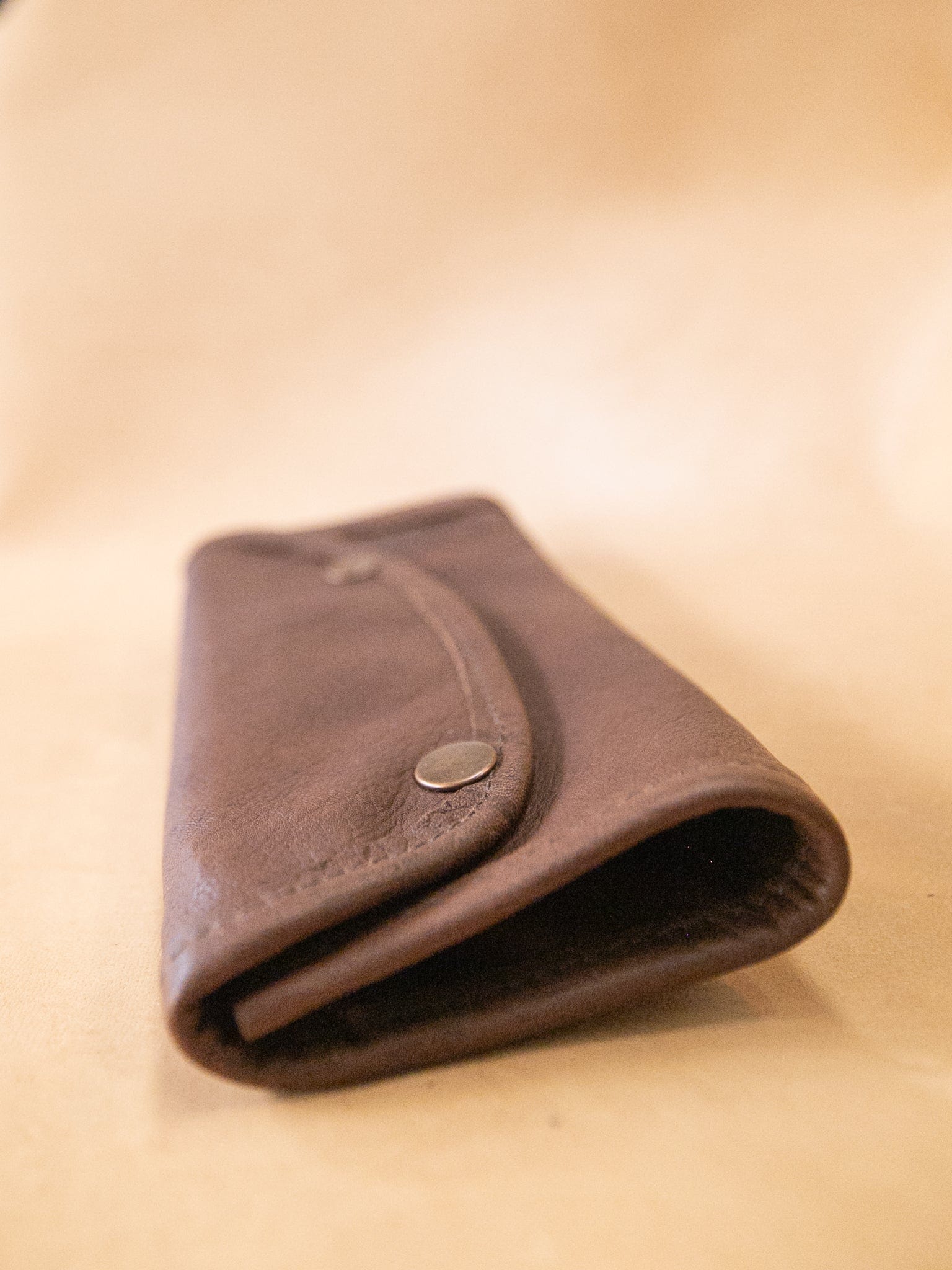 The Real McCaul Tobacco Pouches Tri Fold Tobacco Pouch - Kangaroo Australian Made Australian Owned Leather Tobacco Pouch Australian Made Kangaroo & Cowhide Leather