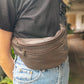 The Real McCaul Travel Bag Classic Bum Bag - Medium - Cowhide Australian Made Australian Owned Leather Bum Bag Handmade in Australia Kangaroo & Cowhide 