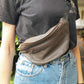 The Real McCaul Travel Bag Classic Bum Bag - Small - Cowhide Australian Made Australian Owned Leather Bum Bag Handmade in Australia Kangaroo & Cowhide 