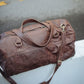 The Real McCaul Travel Bag Duffel Carry All Bag - Cowhide Australian Made Australian Owned Large Overnight Travel Duffel Bag Leather Made in Australia
