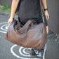 The Real McCaul Travel Bag Duffel Carry All Bag - Cowhide - Mottle Brown Australian Made Australian Owned Large Overnight Travel Duffel Bag Leather Made in Australia