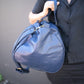The Real McCaul Travel Bag Duffel Carry All Bag - Kangaroo - Blue Australian Made Australian Owned Large Overnight Travel Duffel Bag Kangaroo Leather Made in Australia