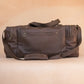 The Real McCaul Travel Bag Square Overnight Traveller Bag - Kangaroo Australian Made Australian Owned Leather Overnight Travel Bag Duffle Made In Australia Handcrafted