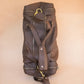 The Real McCaul Travel Bag Square Overnight Traveller Bag - Kangaroo Australian Made Australian Owned Leather Overnight Travel Bag Duffle Made In Australia Handcrafted