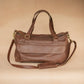 The Real McCaul Travel Bag Weekender Travel Carry All Bag - Premium Cowhide - Marble Australian Made Australian Owned Small Overnight Travel Duffel Bag Kangaroo Leather Made in Australia