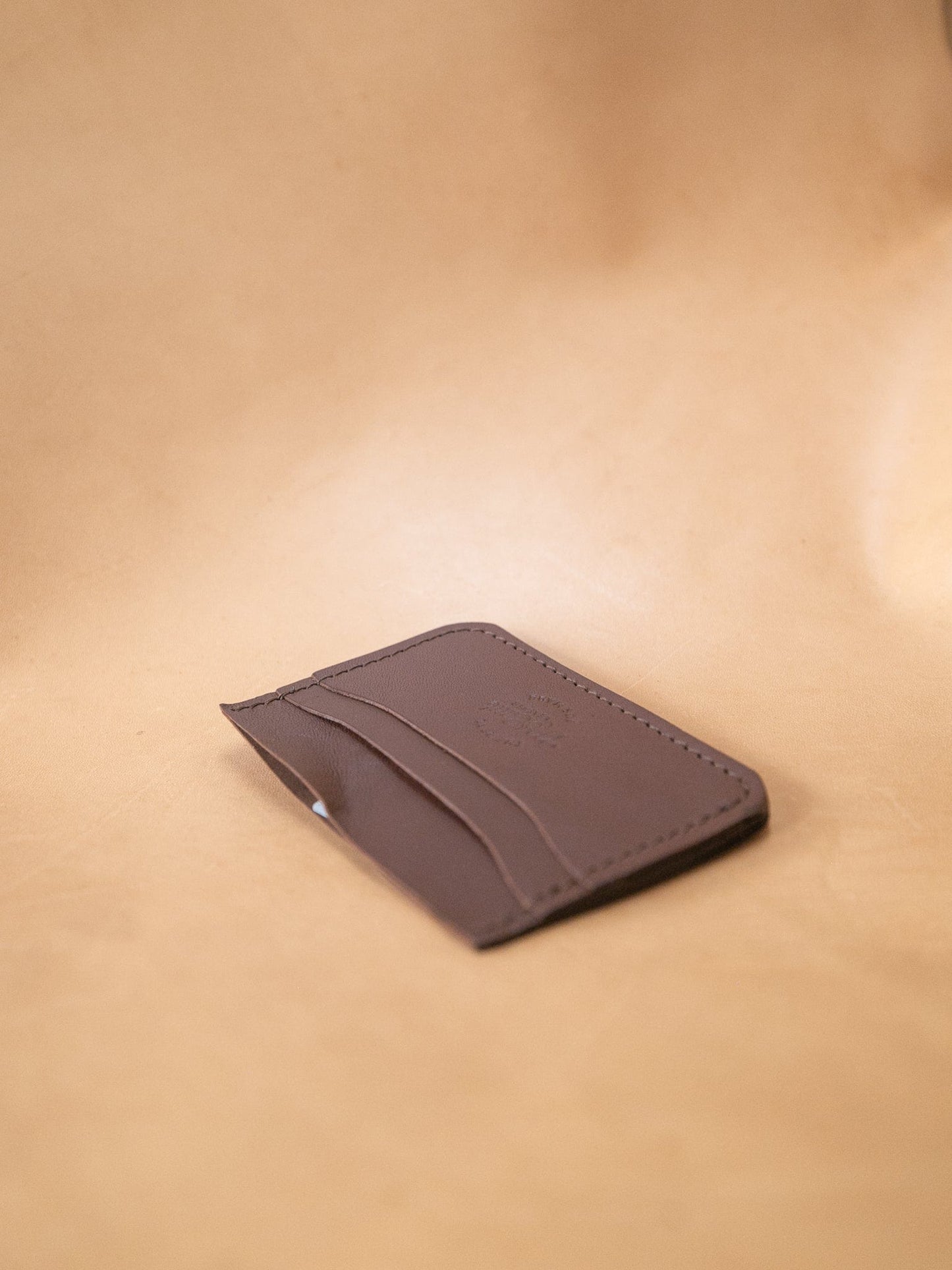 The Real McCaul Wallet Dark Brown Card Holder Wallet - Five Pocket Australian Made Australian Owned Card Holder Wallet Kangaroo Leather - Six Pocket Made In Australia