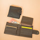 The Real McCaul Wallets All-Card Bifold Wallet- Cowhide Australian Made Australian Owned Leather Men's Wallet- Australian Made - Kangaroo & Cowhide
