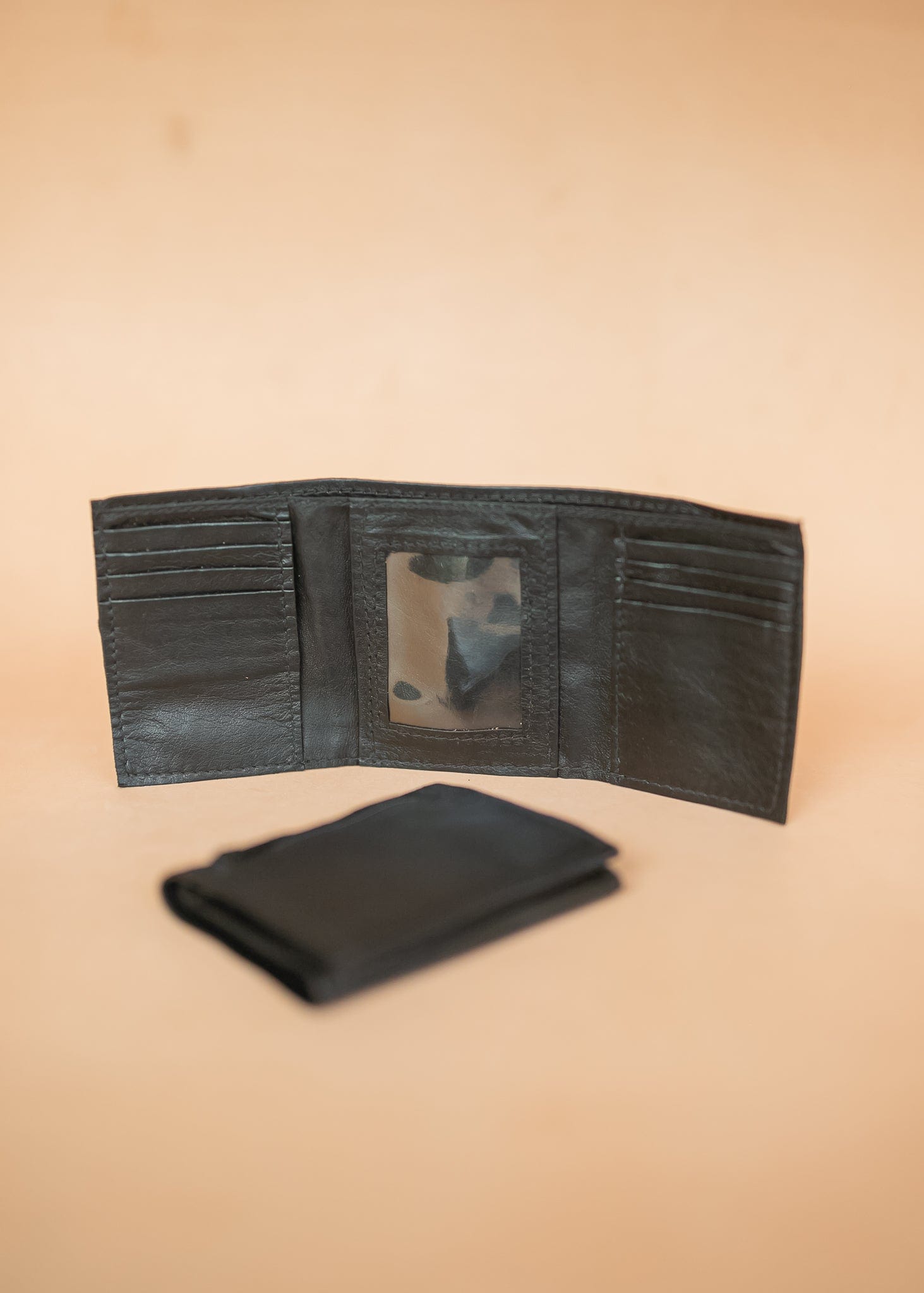 The Real McCaul Wallets Black / With Coin Zip Trifold Wallet - Kangaroo Australian Made Australian Owned Tri-Fold Men's Wallet - MADE IN AUSTRALIA - Kangaroo & Cowhide Nappa
