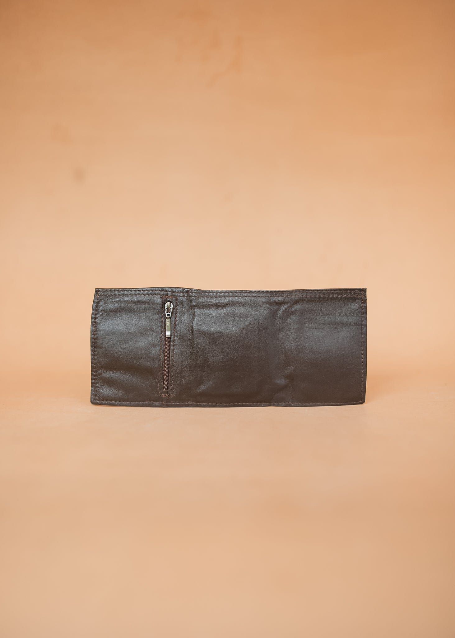 The Real McCaul Wallets Dark Brown / With Coin Zip Multi Card Trifold Wallet - Kangaroo Australian Made Australian Owned Tri-Fold Men's Wallet - MADE IN AUSTRALIA - Kangaroo & Cowhide Nappa