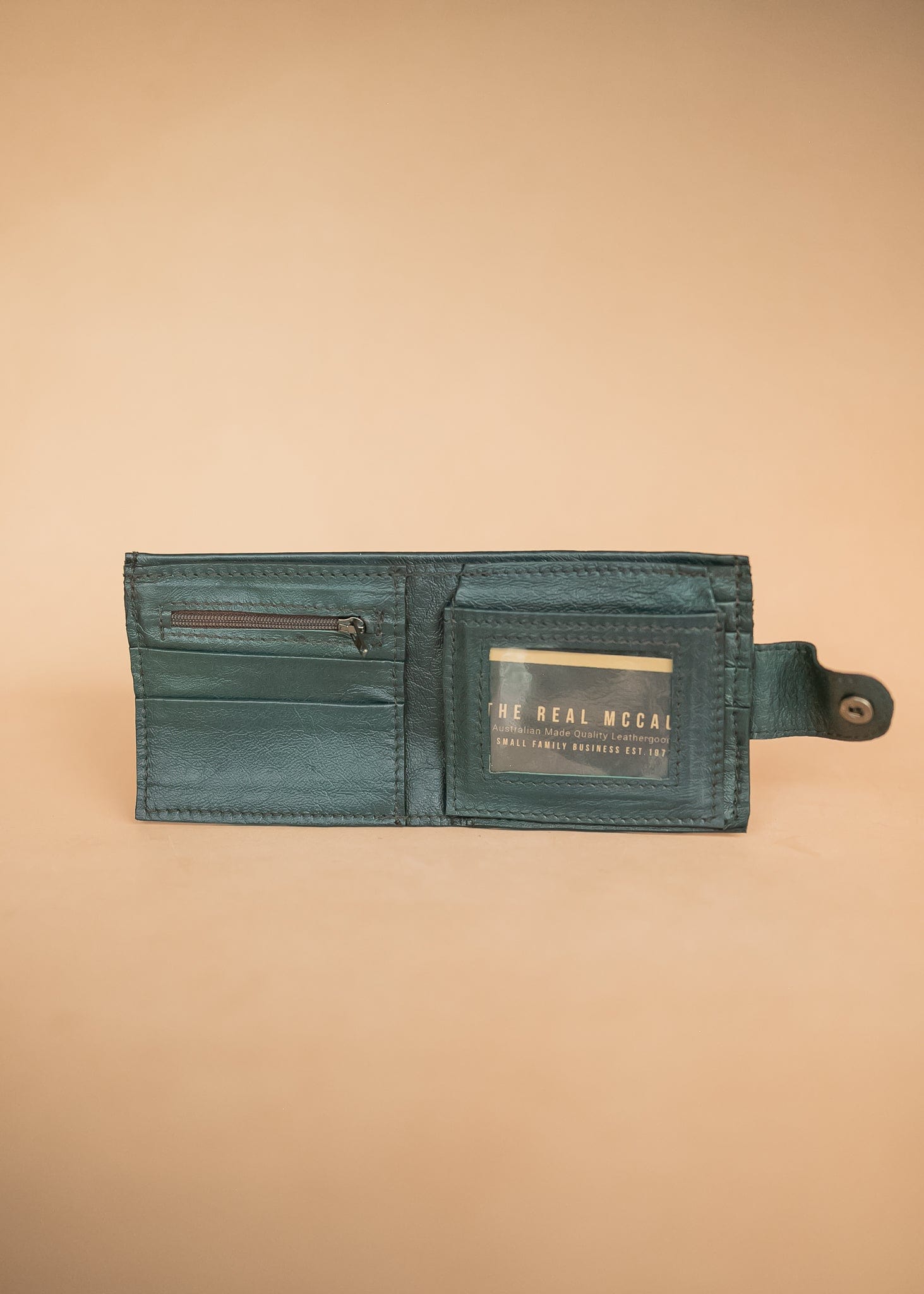 The Real McCaul Wallets Deluxe Men's Wallet - Kangaroo Leather Australian Made Australian Owned Deluxe Men's Leather Wallet - Australian Made - Kangaroo & Cowhide