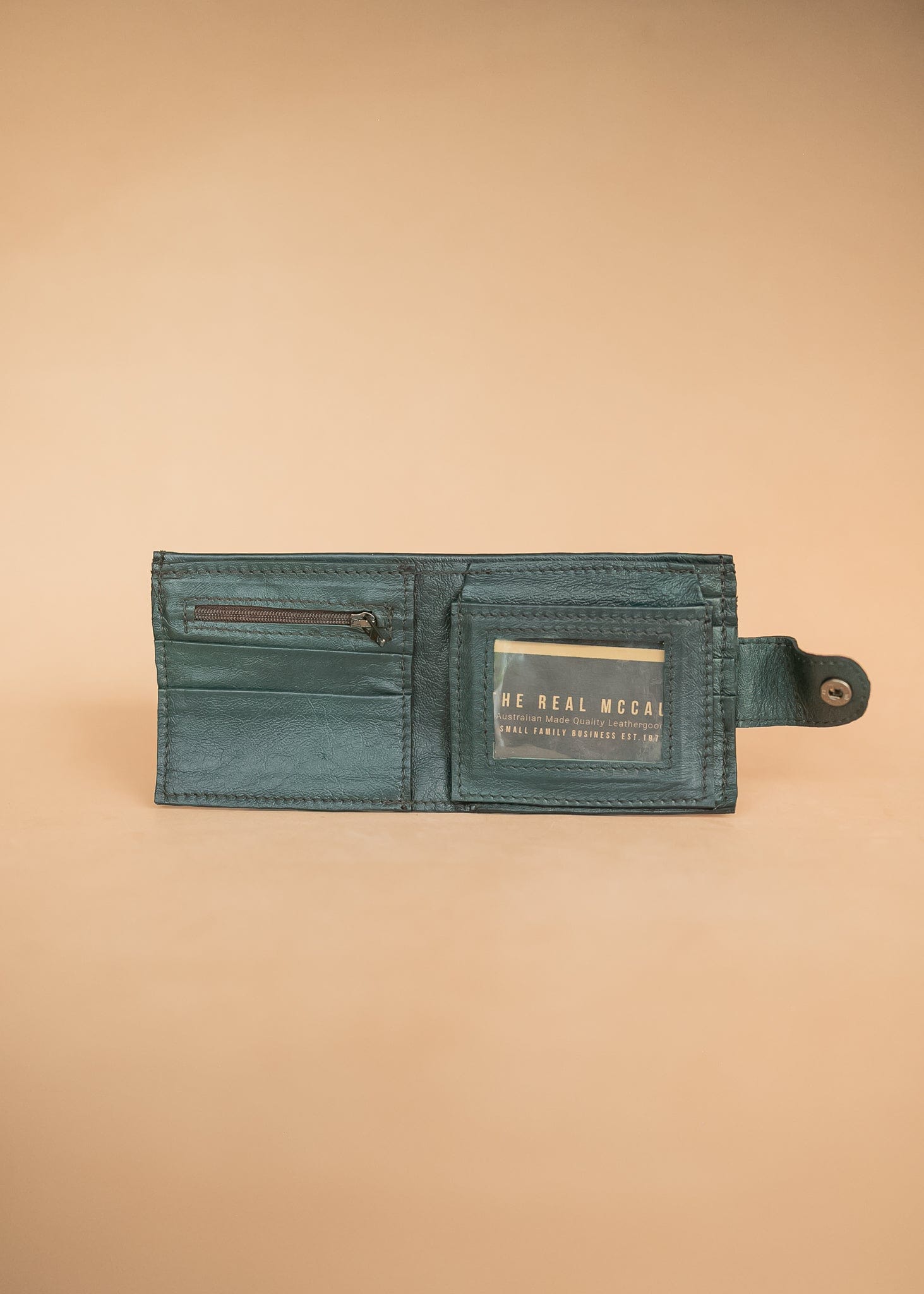 The Real McCaul Wallets Deluxe Men's Wallet - Kangaroo Leather Australian Made Australian Owned Deluxe Men's Leather Wallet - Australian Made - Kangaroo & Cowhide