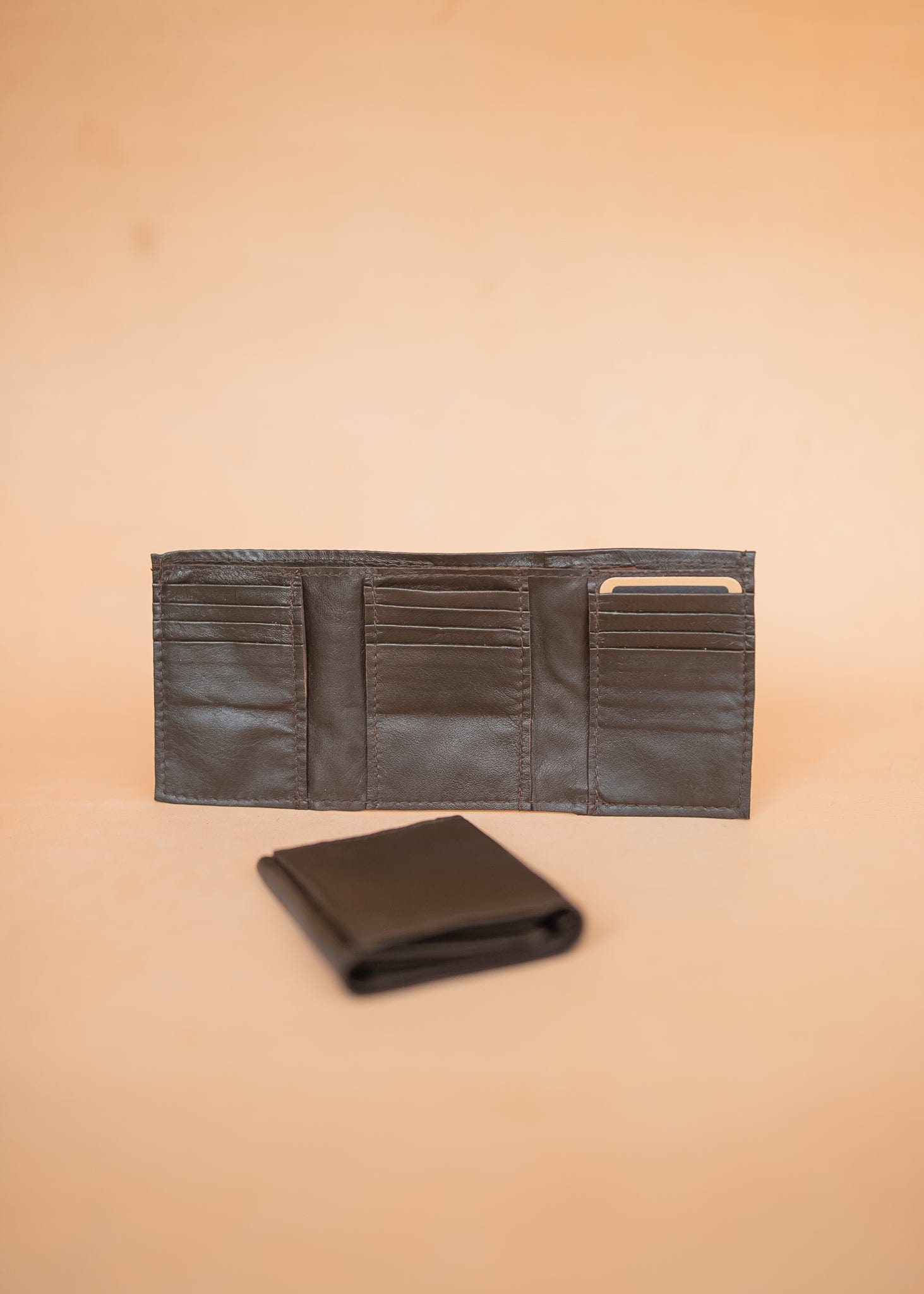 The Real McCaul Wallets Multi Card Trifold Wallet - Kangaroo Australian Made Australian Owned Tri-Fold Men's Wallet - MADE IN AUSTRALIA - Kangaroo & Cowhide Nappa