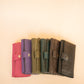 The Real McCaul Wallets The Sue Wallet - Kangaroo - Olive Green Australian Made Australian Owned Genuine Leather Ladies Large Wallet- Made In Australia with Kangaroo and Cowhide