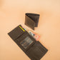 The Real McCaul Wallets Trifold Wallet - Kangaroo Australian Made Australian Owned Tri-Fold Men's Wallet - MADE IN AUSTRALIA - Kangaroo & Cowhide Nappa