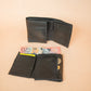 The Real McCaul Wallets Trifold Wallet - Kangaroo Australian Made Australian Owned Tri-Fold Men's Wallet - MADE IN AUSTRALIA - Kangaroo & Cowhide Nappa