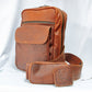 The Real McCaul Back Packs Crossover Backpack - Medium - Kangaroo Australian Made Australian Owned Leather ManBag Crossover Backpack Australian Made