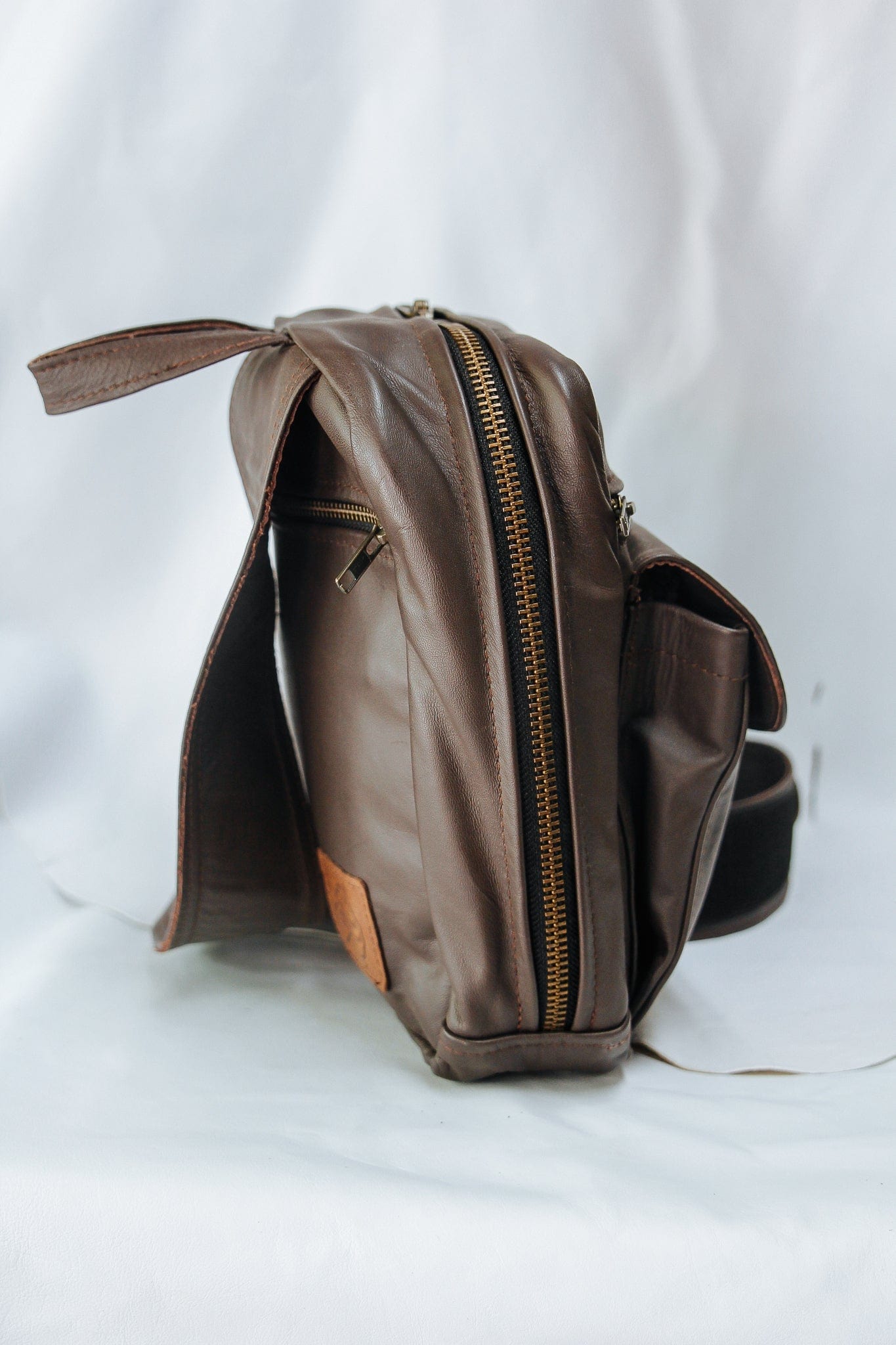 The Real McCaul Back Packs Crossover Backpack - Small - Cowhide Australian Made Australian Owned Leather ManBag Crossover Backpack Australian Made
