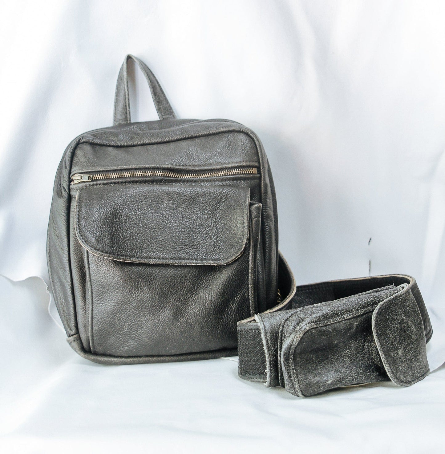 The Real McCaul Back Packs Crossover Backpack - Small - Cowhide Australian Made Australian Owned Leather ManBag Crossover Backpack Australian Made