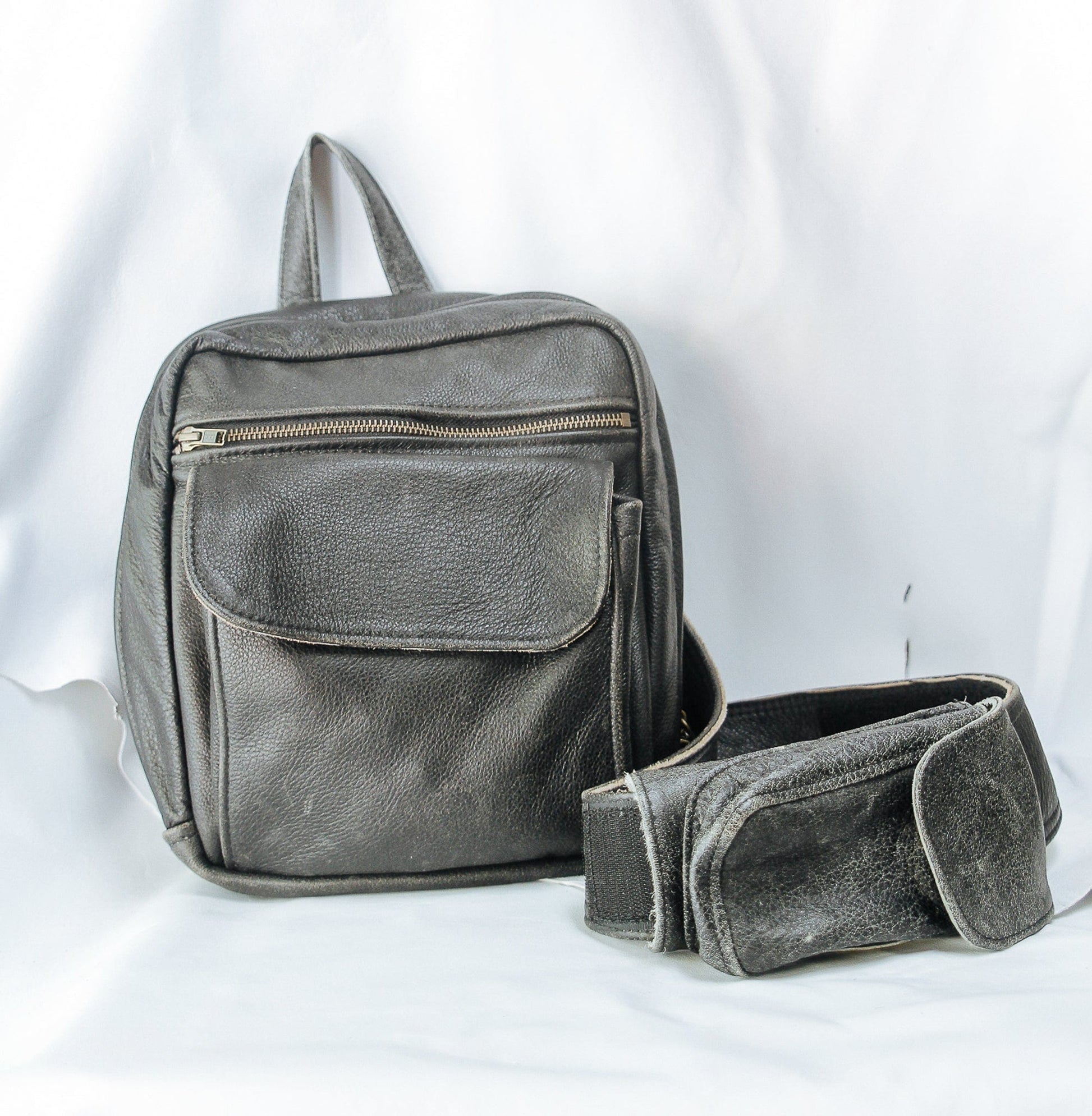The Real McCaul Back Packs Crossover Backpack - Small - Cowhide Australian Made Australian Owned Leather ManBag Crossover Backpack Australian Made