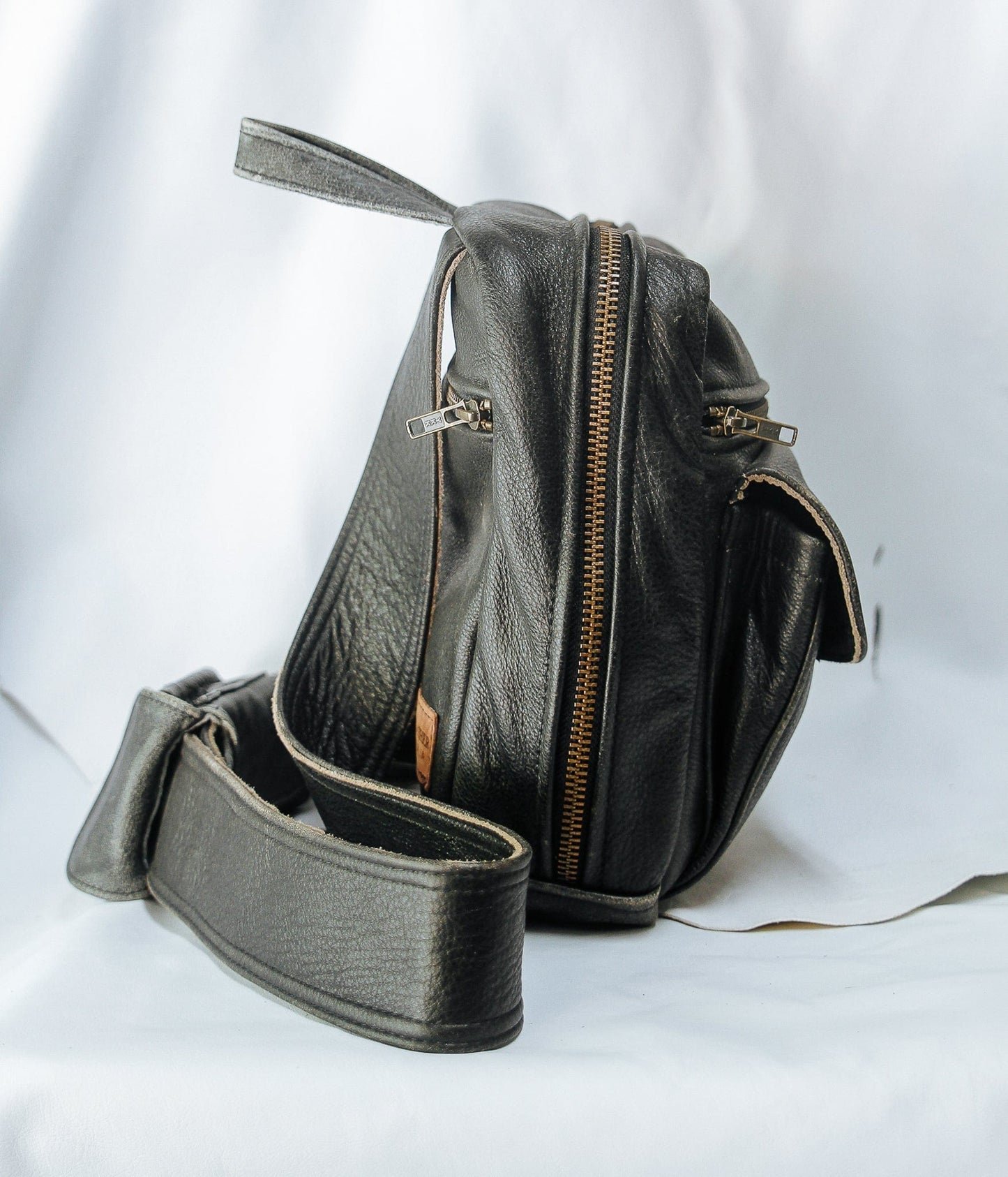 The Real McCaul Back Packs Crossover Backpack - Small - Cowhide Australian Made Australian Owned Leather ManBag Crossover Backpack Australian Made