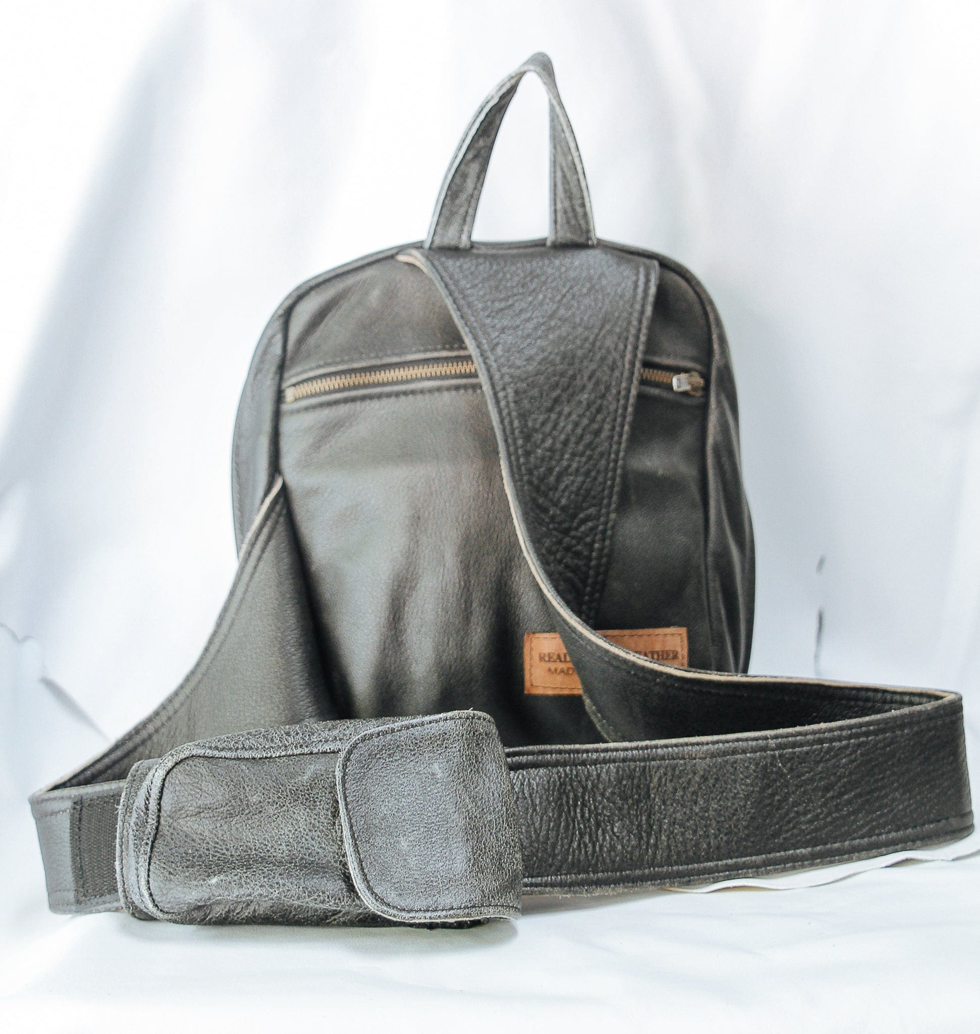The Real McCaul Back Packs Crossover Backpack - Small - Cowhide Australian Made Australian Owned Leather ManBag Crossover Backpack Australian Made