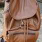 The Real McCaul Back Packs Tan Large Deluxe Travel Laptop Backpack - Cowhide Australian Made Australian Owned Leather Laptop/Travel Backpack Handmade in Australia- Kangaroo & Cowhide Leather