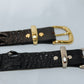 The Real McCaul Belts Crocodile Belt Australian Made Australian Owned Genuine Crocodile Leather Belt- Made In Australia- Brass Buckle