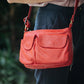 The Real McCaul Handbags Red Annette HandBag - Small - Cowhide Australian Made Australian Owned Women's HandBags- Made in Australia Kangaroo & Cowhide Leather