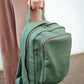 The Real McCaul Leathergoods Back Packs Green The Roger Backpack - Medium - Cowhide Australian Made Australian Owned