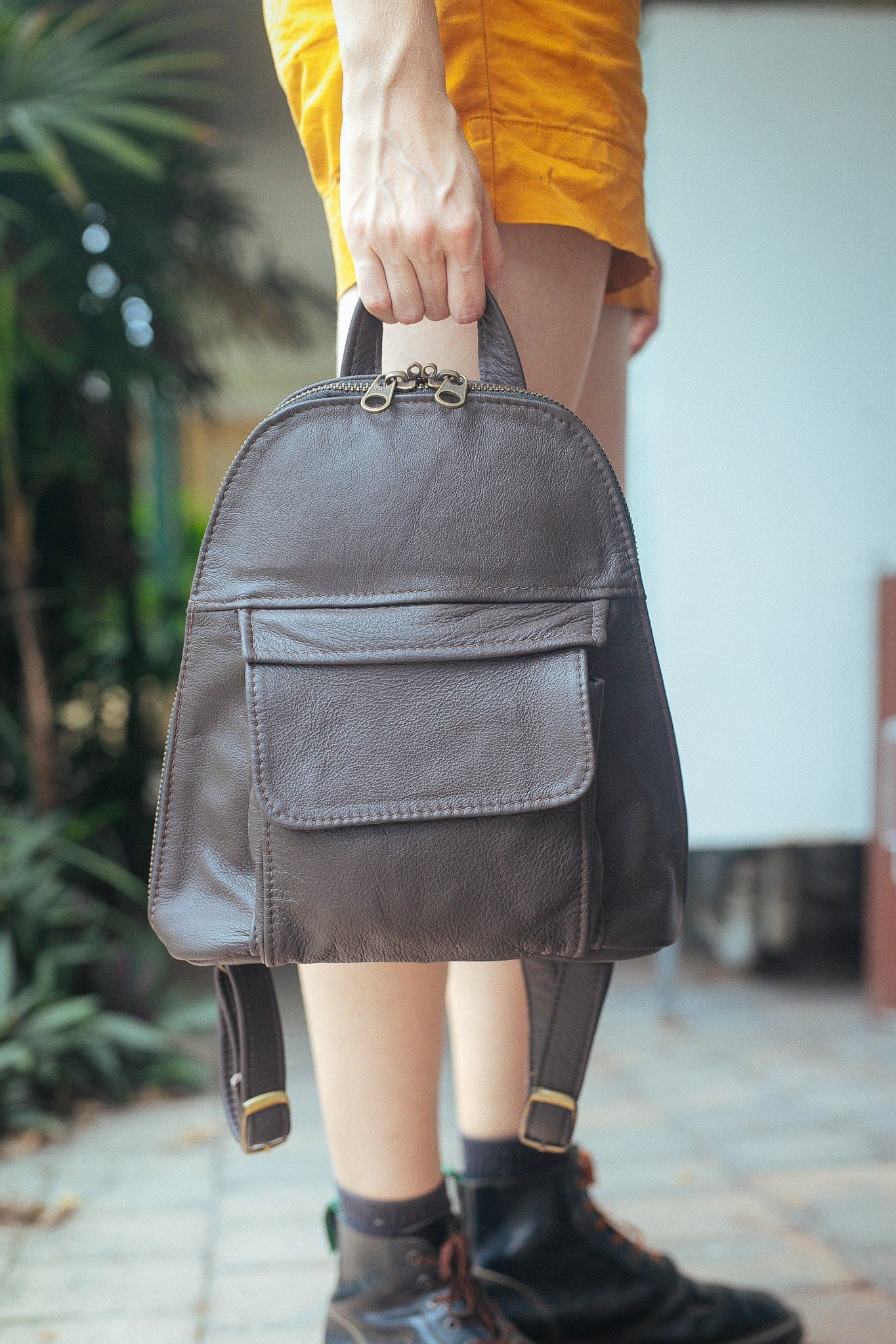 The Real McCaul Leathergoods Back Packs Pauline Backpack - Cowhide Australian Made Australian Owned Leather Small Backpack Made In Australia Cowhide & Kangaroo