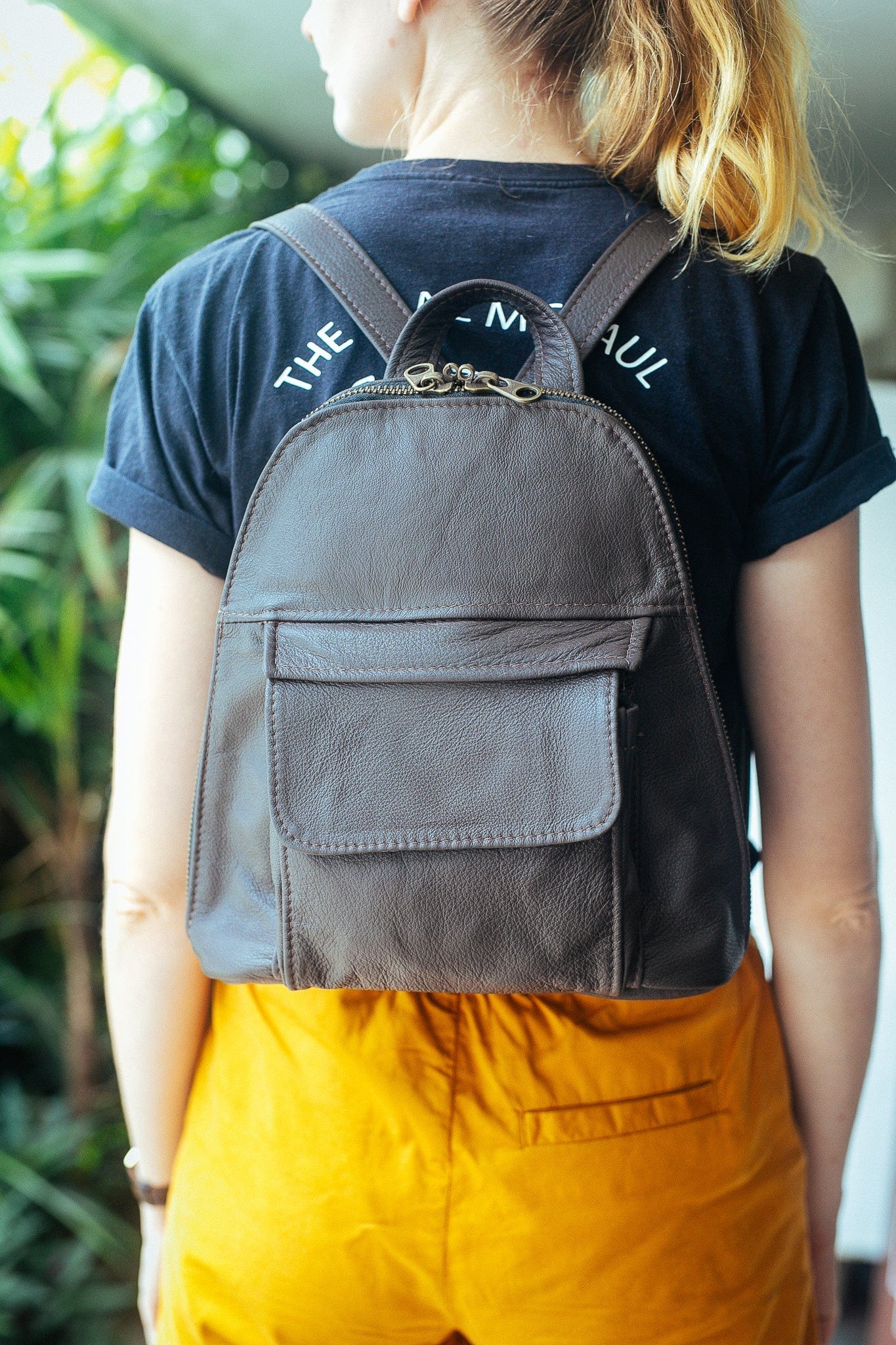 The Real McCaul Leathergoods Back Packs Pauline Backpack - Cowhide Australian Made Australian Owned Leather Small Backpack Made In Australia Cowhide & Kangaroo