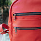 The Real McCaul Leathergoods Back Packs Red The Annie Backpack - Large - Cowhide Australian Made Australian Owned Leather Backpacks Made in Australia