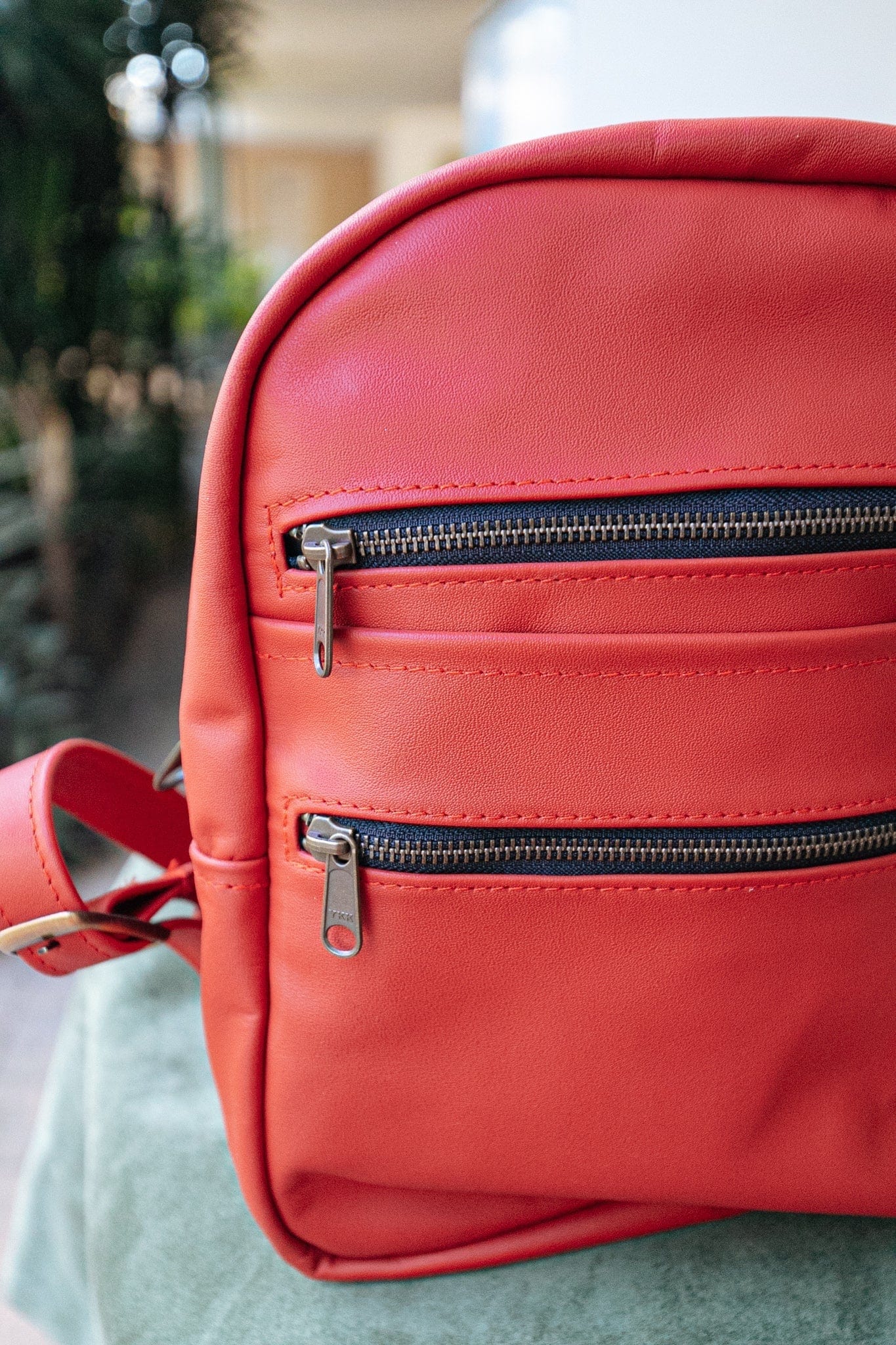 The Real McCaul Leathergoods Back Packs Red The Annie Backpack - Large - Cowhide Australian Made Australian Owned Leather Backpacks Made in Australia