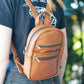 The Real McCaul Leathergoods Back Packs Tan / Brass The Annie Backpack - Small - Cowhide Australian Made Australian Owned Leather Backpacks Made in Australia