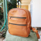 The Real McCaul Leathergoods Back Packs Tan The Annie Backpack - Large - Cowhide Australian Made Australian Owned Leather Backpacks Made in Australia