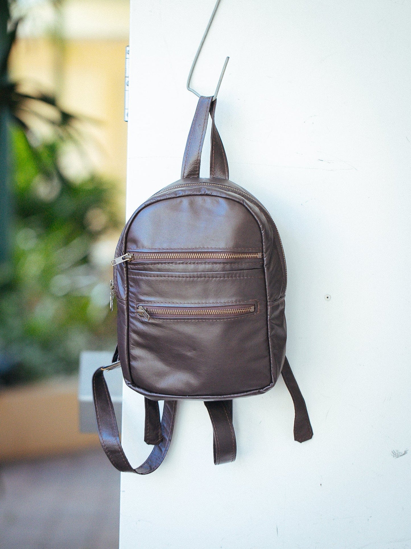 The Real McCaul Leathergoods Back Packs The Mini Annie Backpack - Kangaroo Australian Made Australian Owned Leather Backpacks Made in Australia