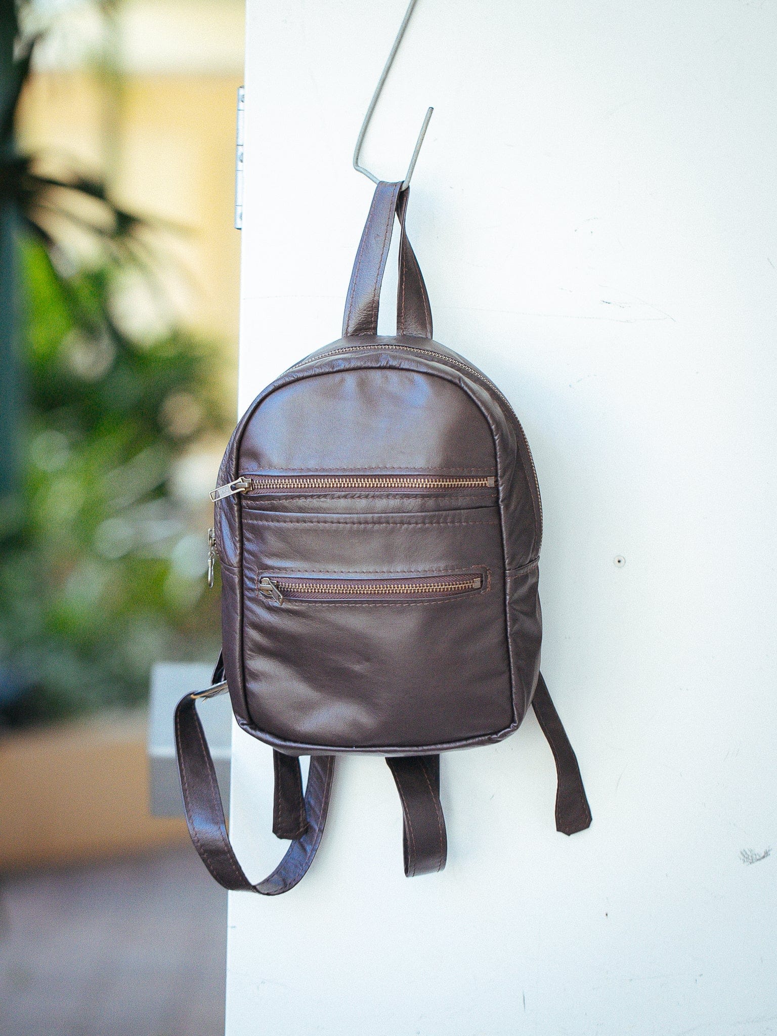 The Real McCaul Leathergoods Back Packs The Mini Annie Backpack - Kangaroo Australian Made Australian Owned Leather Backpacks Made in Australia