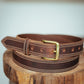 The Real McCaul Leathergoods Belts 28" (71cm) / Gold The Frank Heritage Belt - 32mm Australian Made Australian Owned Australian Made Solid Leather Full Grain Dress Belt- Black